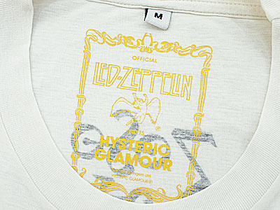 HG (HYSTERIC GLAMOUR) 'LED ZEPPELIN'Tシャツ レッドツェッペリン M