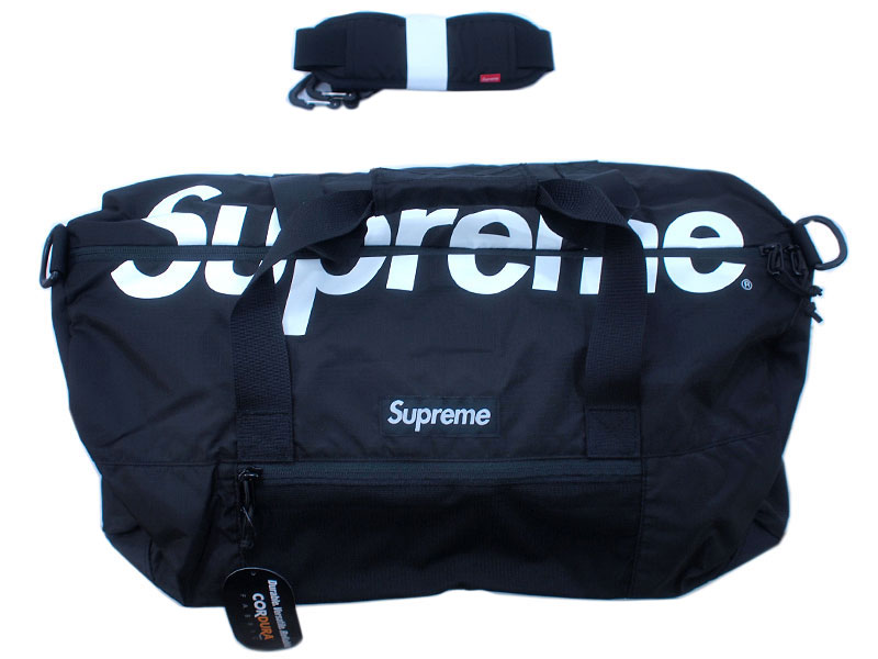 Supreme 'Duffle Bag'ダッフルバッグ ショルダーバッグ 17SS 黒