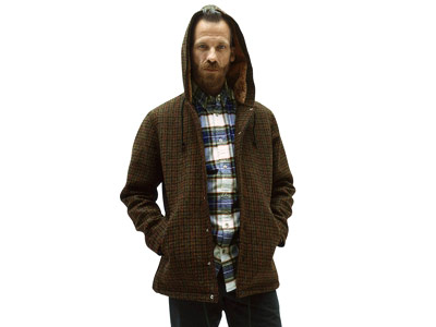 Supreme 'Harris Tweed Hooded Coach Jacket'ハリスツイード