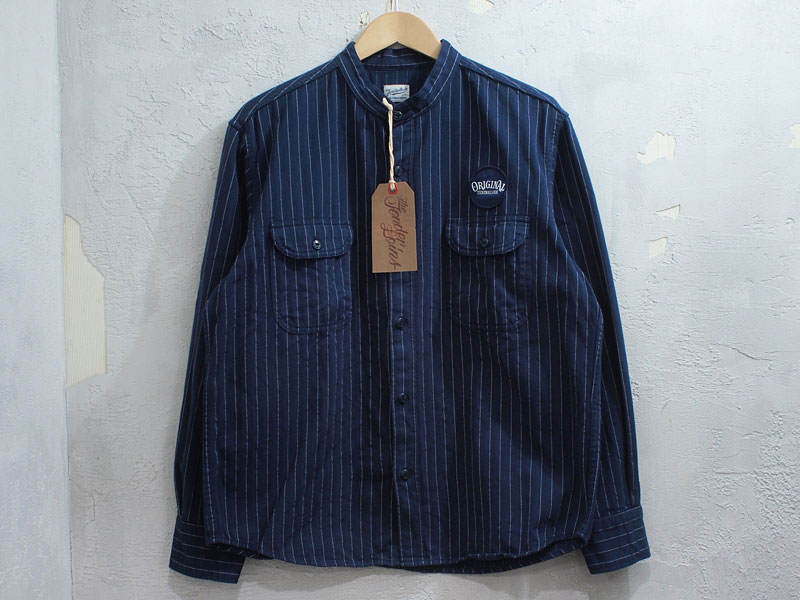 TENDERLOIN 'T-G.S STAND SHT SO'ストライプ ワークシャツ スタンド