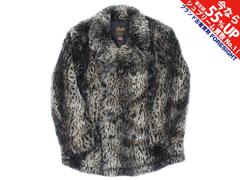 Supreme×Schott 'Faux Fur Peacoat'ピーコート フェイク ファー