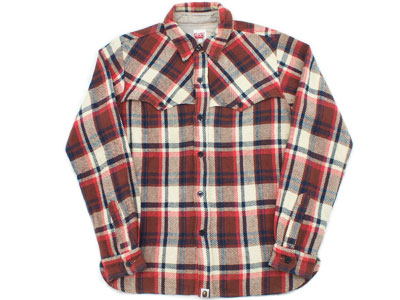 A BATHING APE 'BAPE CHECK'ラブジェネチェックシャツ ベイプチェック