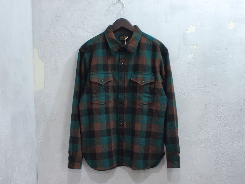 TENDERLOIN 本店限定'T-WOOL SHT P'ウールシャツ プレイド チェック