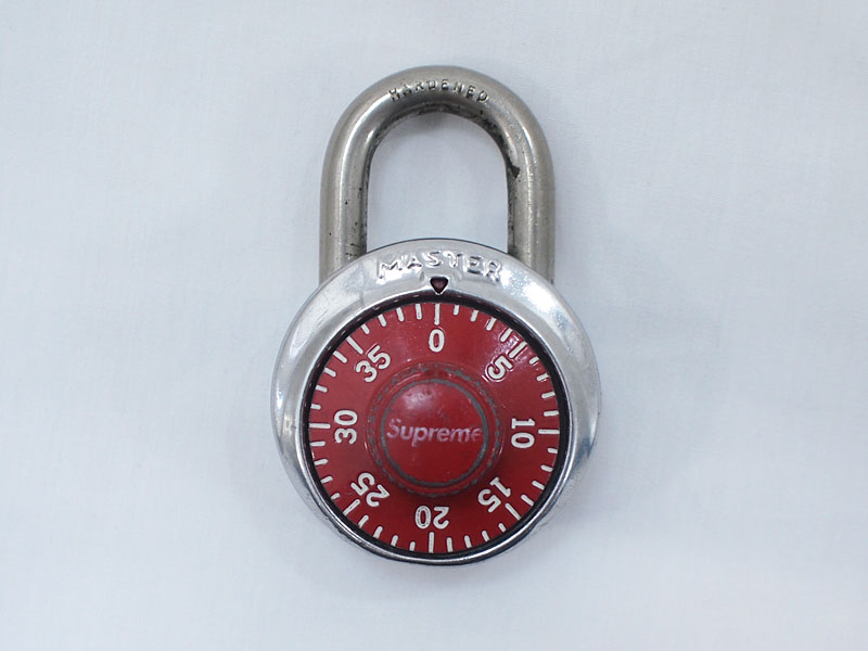 Supreme 'Master Lock'マスターロック ダイヤル式 南京錠 シュプリーム