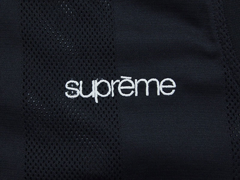 Supreme 'Mesh Stripe Tank Top'メッシュストライプ タンクトップ ロゴ