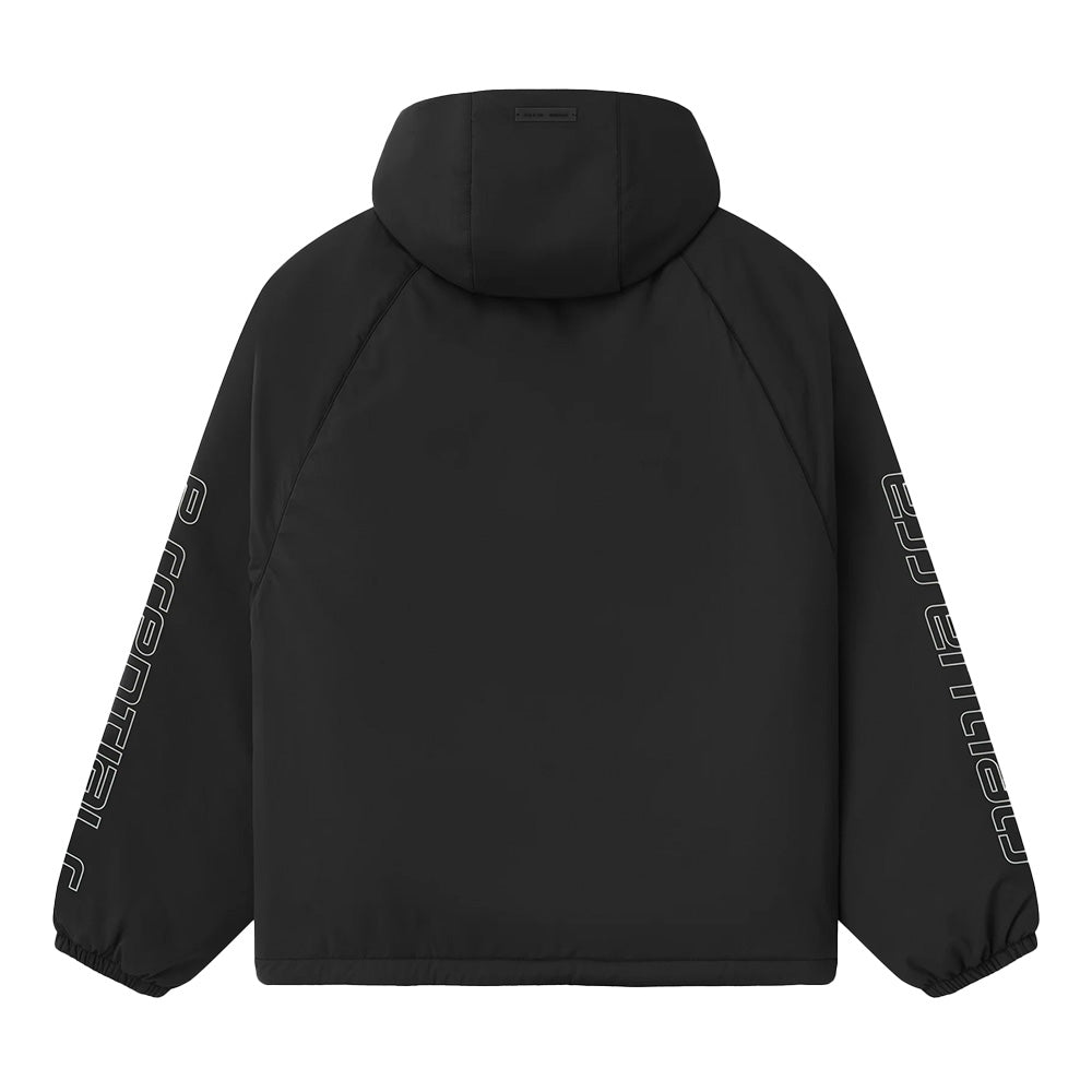 Fear Of God Essentials Half Zip Tech Nylon Anorak - Vintage Black