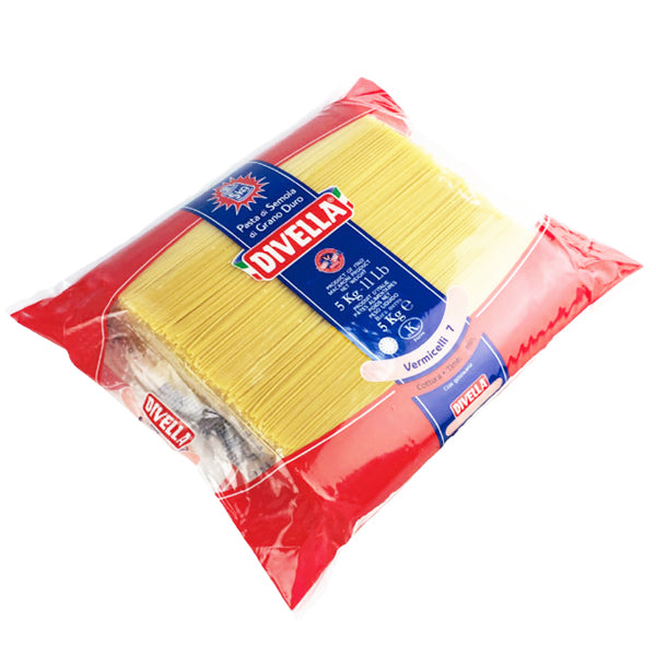 ディヴェッラ パスタ #7 ヴェルミチェッリ ( 5kg / やや太め / 1.90mm