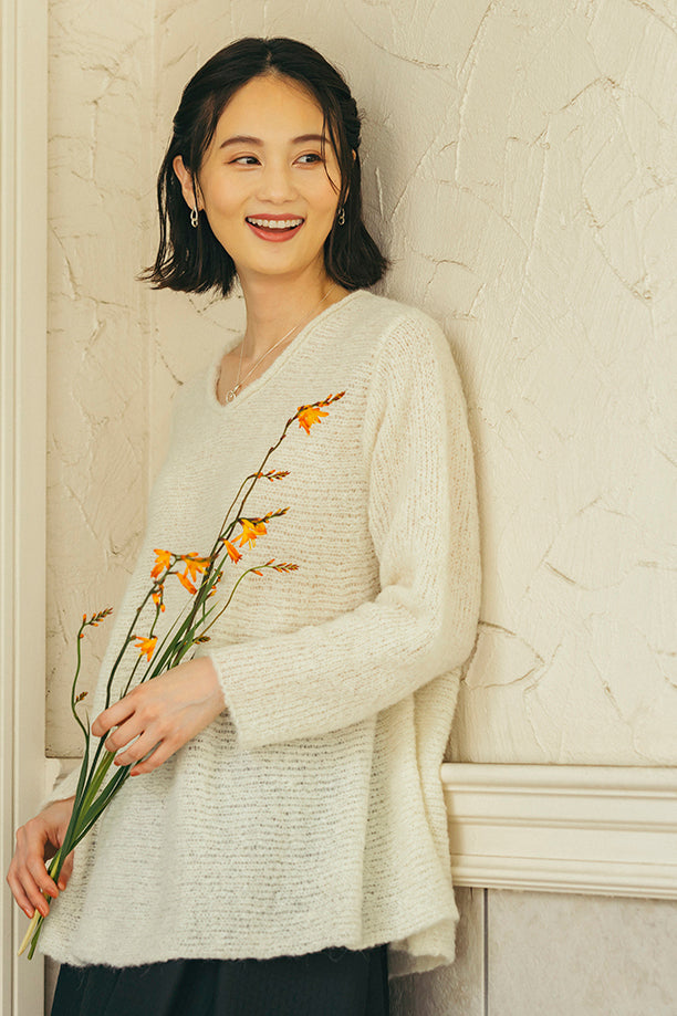 アルパカAラインニットチュニック NS-176 – ATELIER N'S