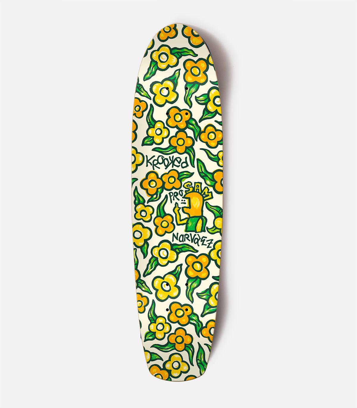 Krooked Sam Narvaez Flowers Zip Zinger Deck – Atlas