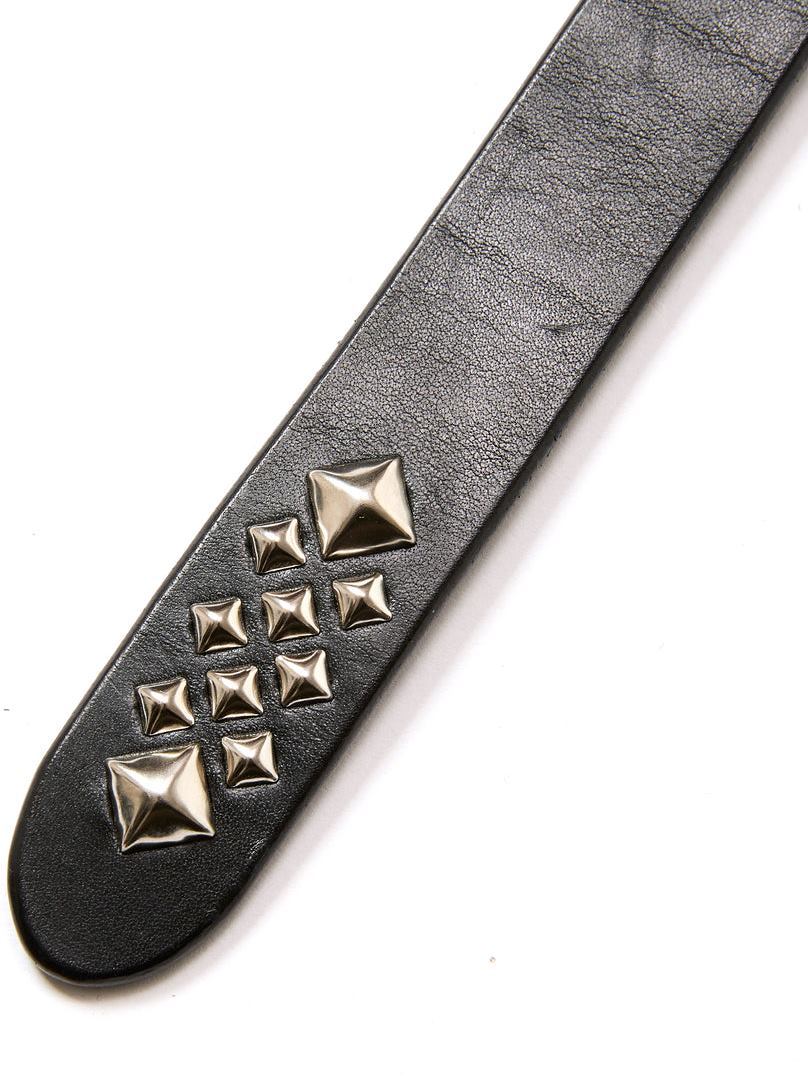CALEE 「STUDS LEATHER NARROW LONG BELT」 スタッズレザーナローベルト