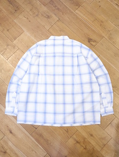 COOTIE 「T/C Sucker Ombre Check L/S Shirt」 オープンカラー オン