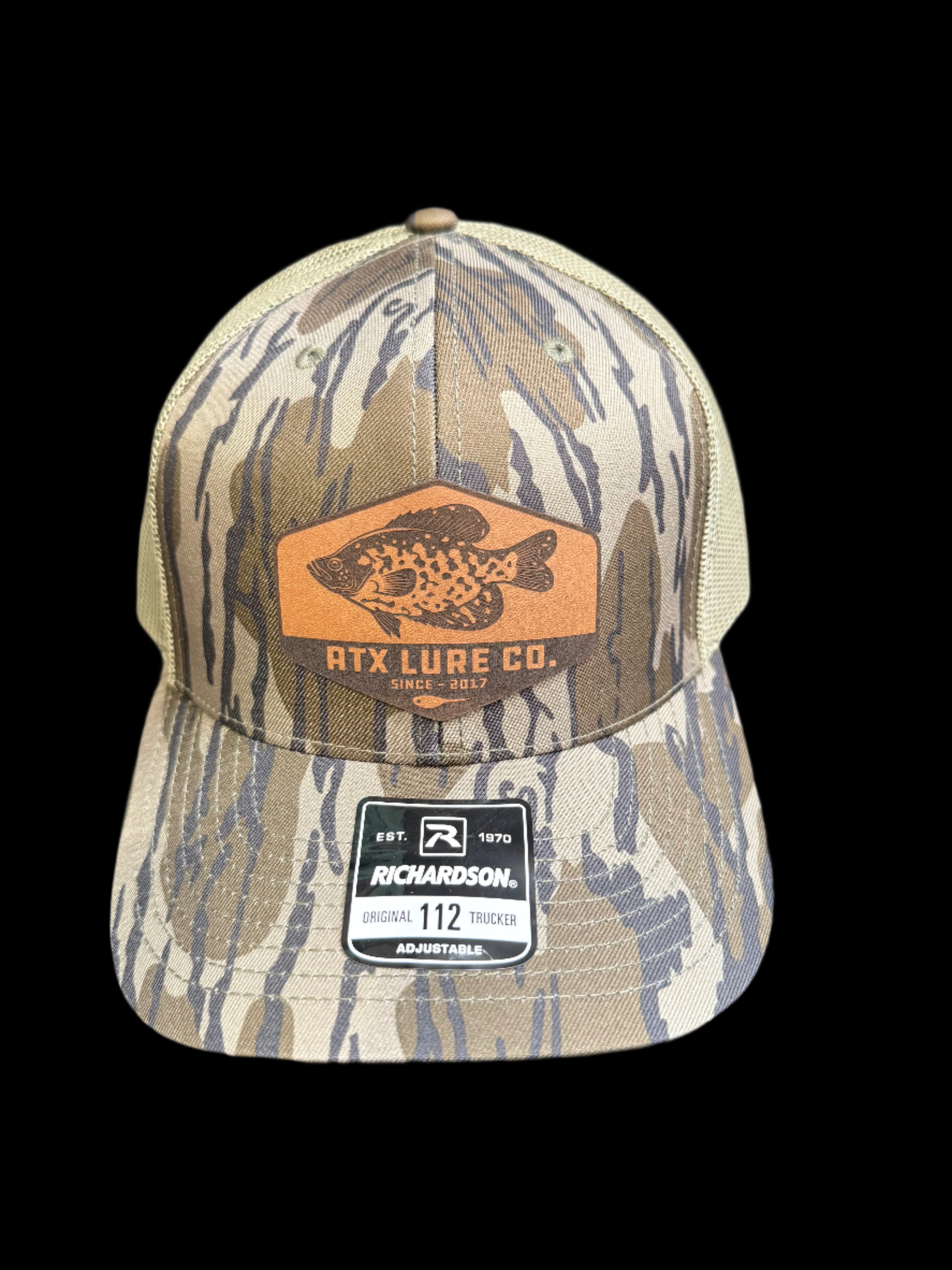 Leather Crappie Patch Hat – ATX Lure Company