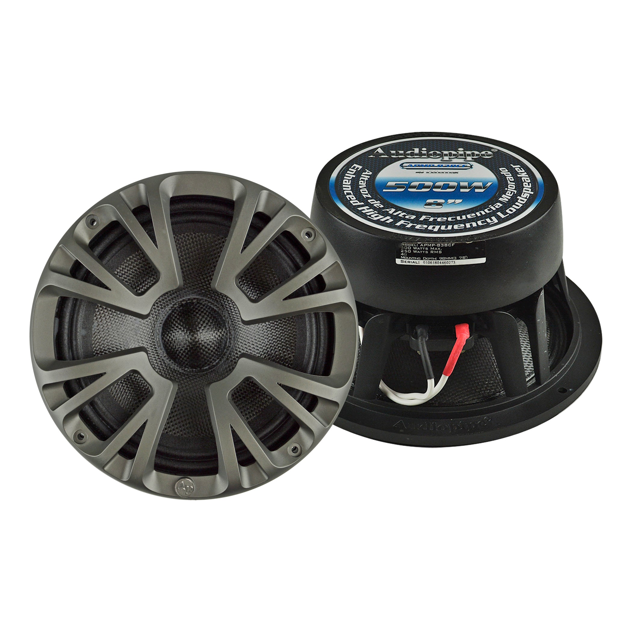 APMP-838CF 500 Watts 8” High Mid Frequency Loudspeaker – Audiopipe
