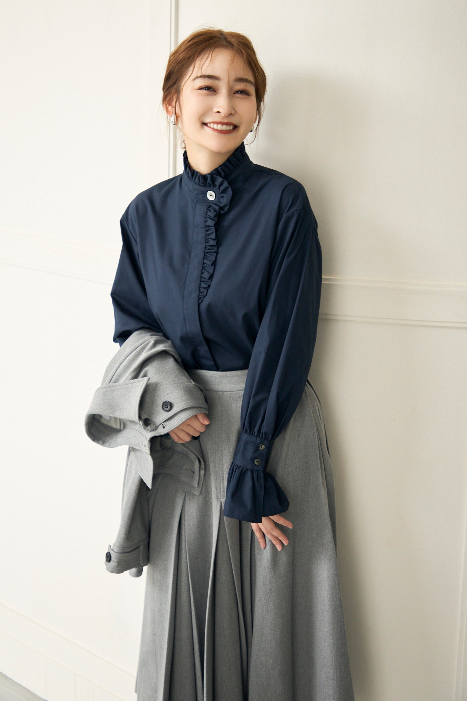 French chic blouse(Navy) – Audire