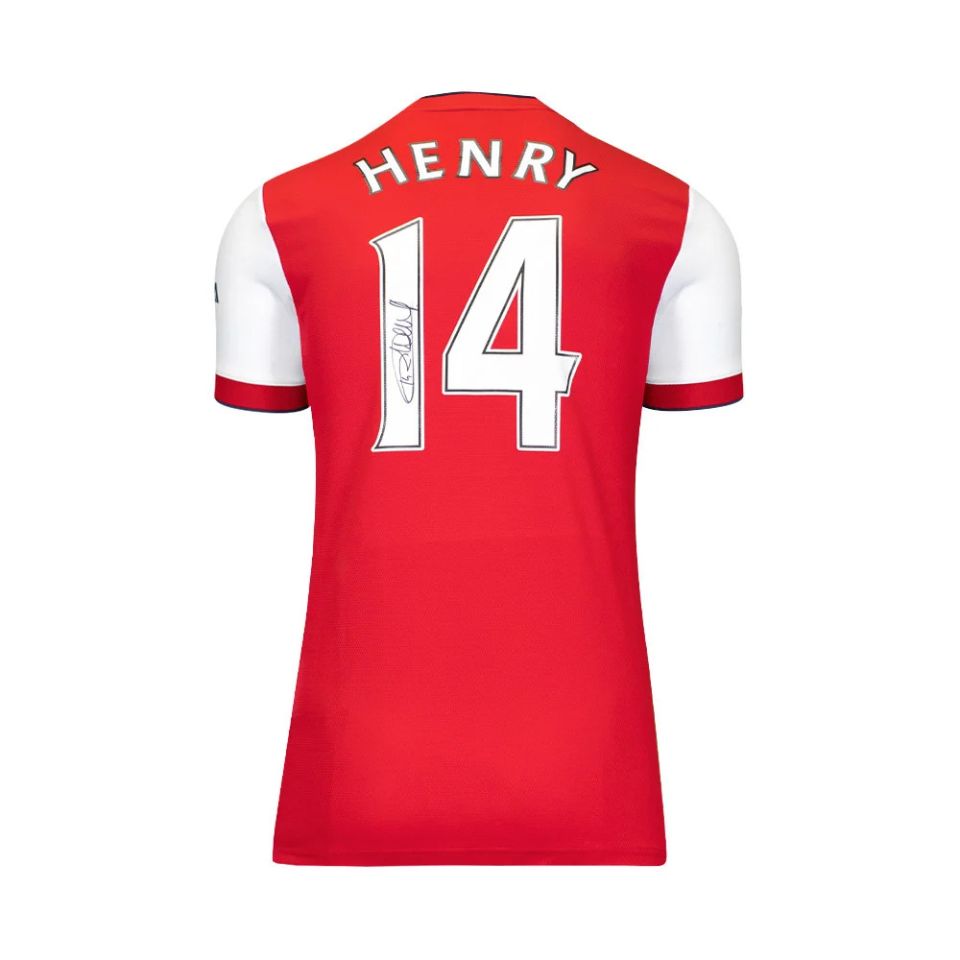 ティエリ・アンリ【直筆サイン入り】アーセナル2021-22ホーム