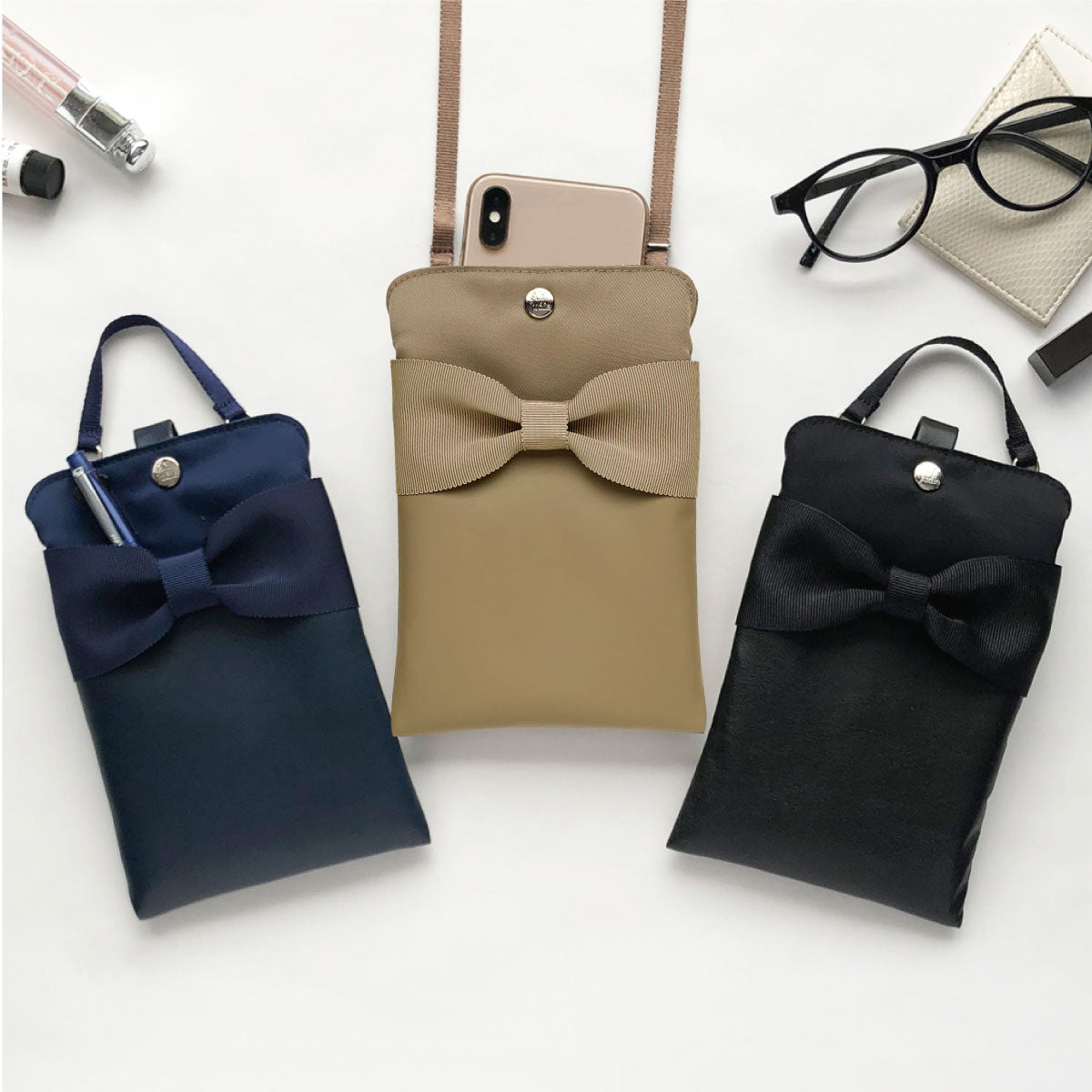 スマートポーチ Lリボン – A.Y.Judie