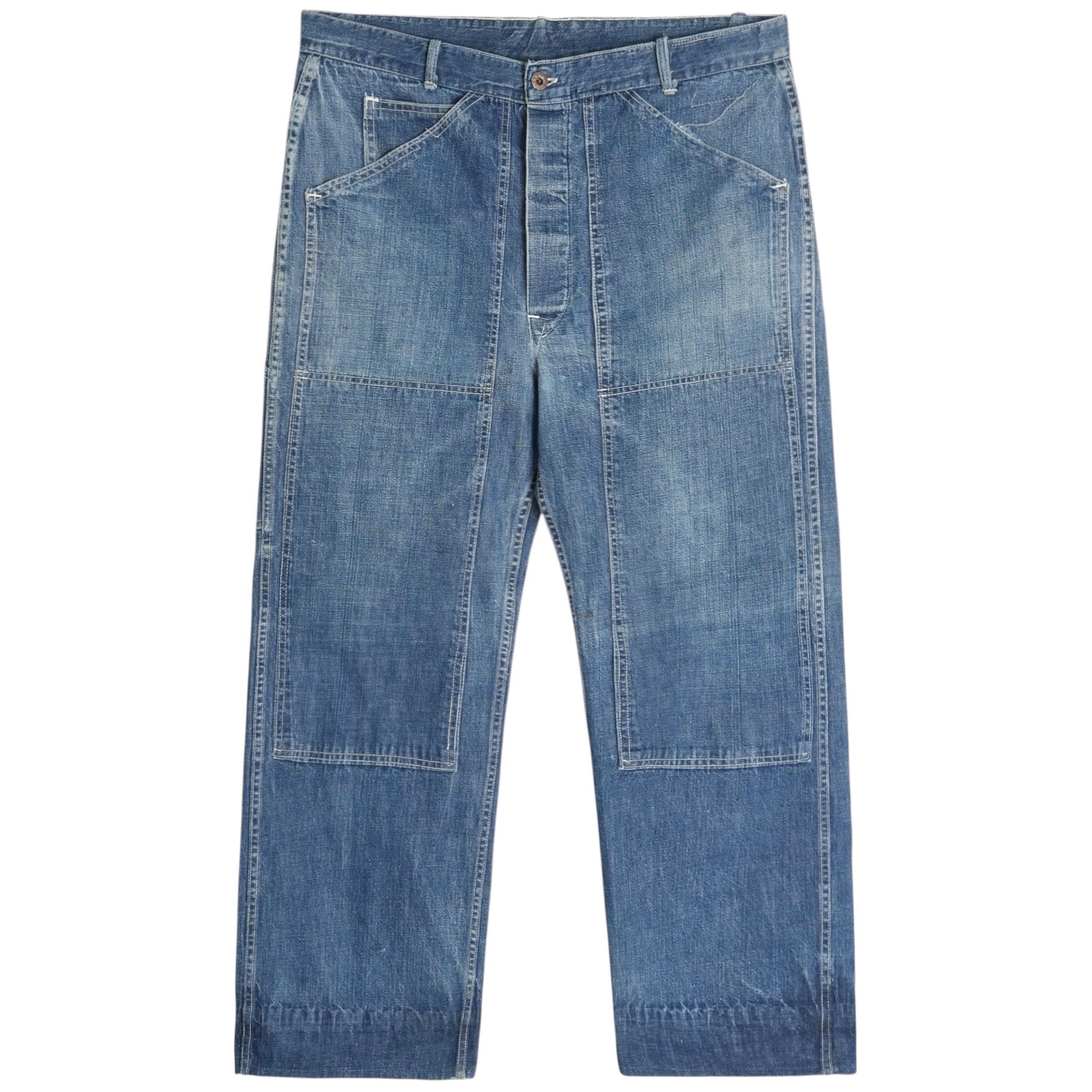 40s WWⅡ Double Knee Denim Painter Pants】商品詳細 | ACORN VINTAGE