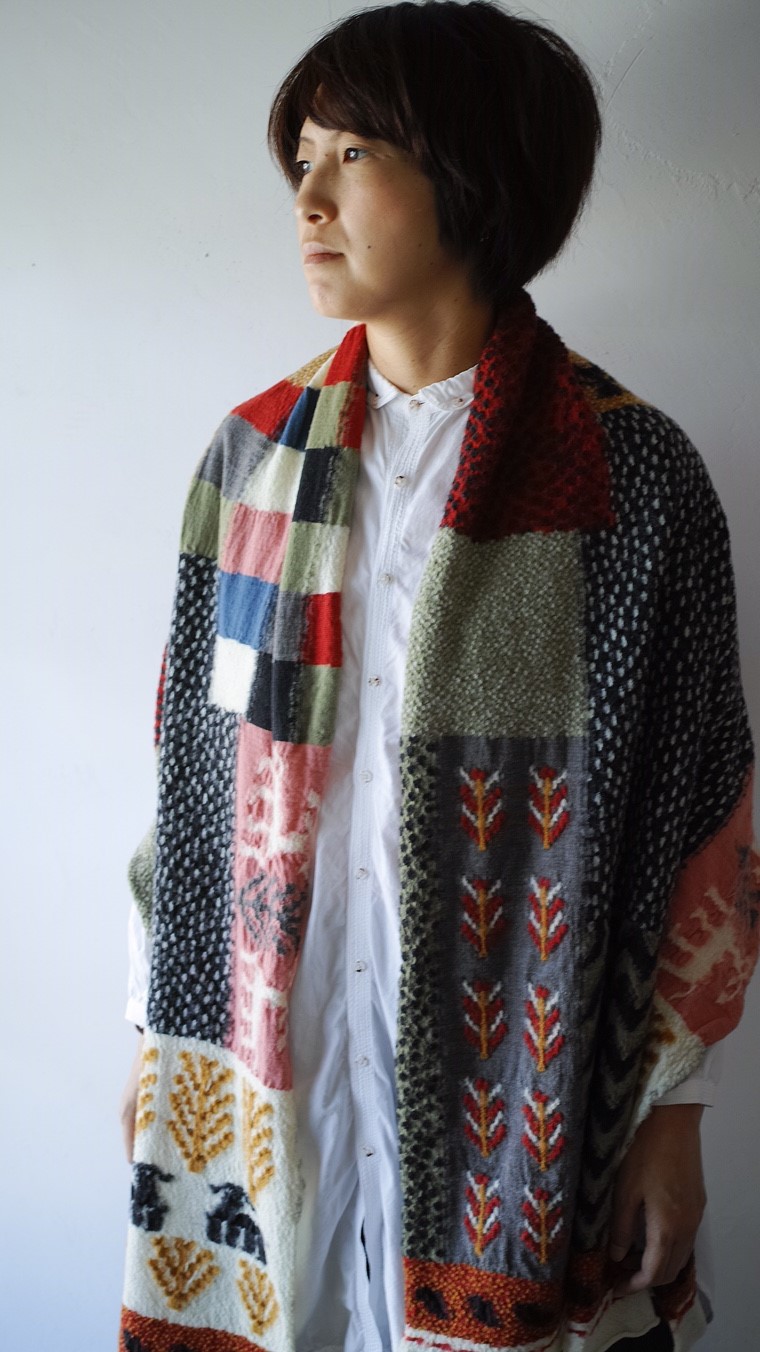 縮絨ウール[宇宙][村]ギャベマフラー – Ain.Dah.ing Co-So