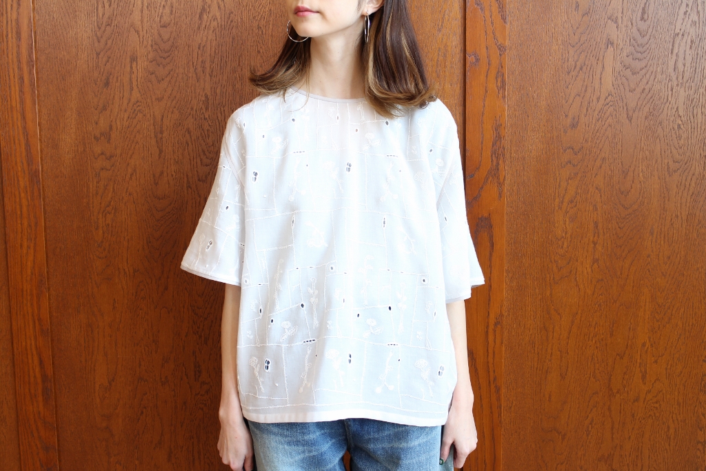 ミナペルホネン garden patchwork ブラウス 36 ミナペルホネン garden