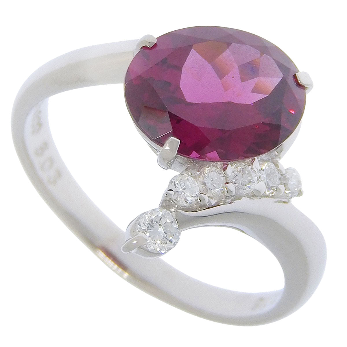 ロードライトガーネット ダイヤモンド リング RG3.03/D0.16 Pt900 15