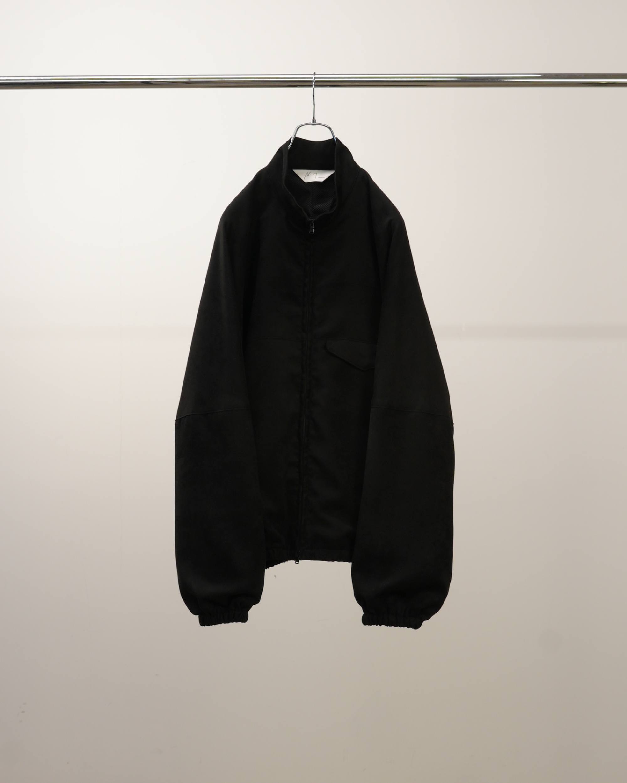 VEGAN SUEDE KIMONO BLOUSON(BLACK) – ANCELLM