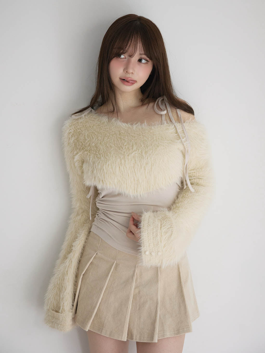 ANDMARY】Aniya fluffy knit set