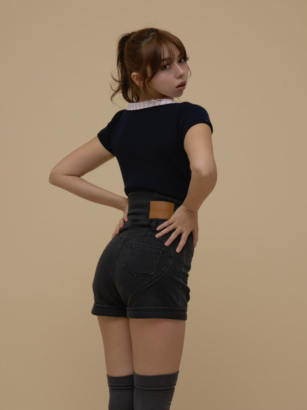 ANDMARY】Doll heart hip pants