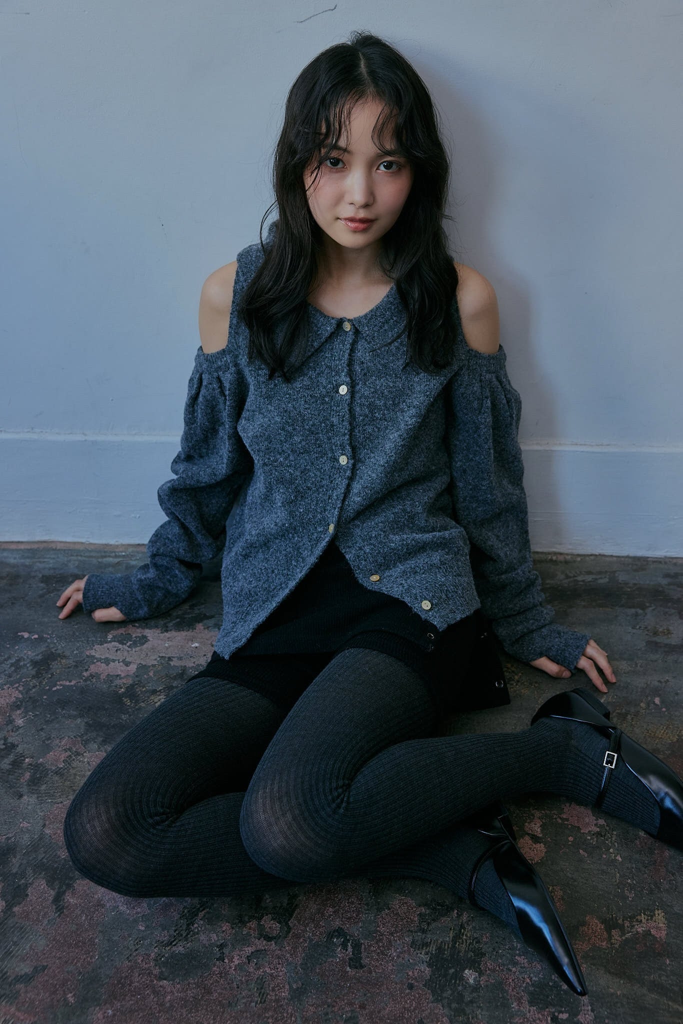 collar design shoulder knit – andequal