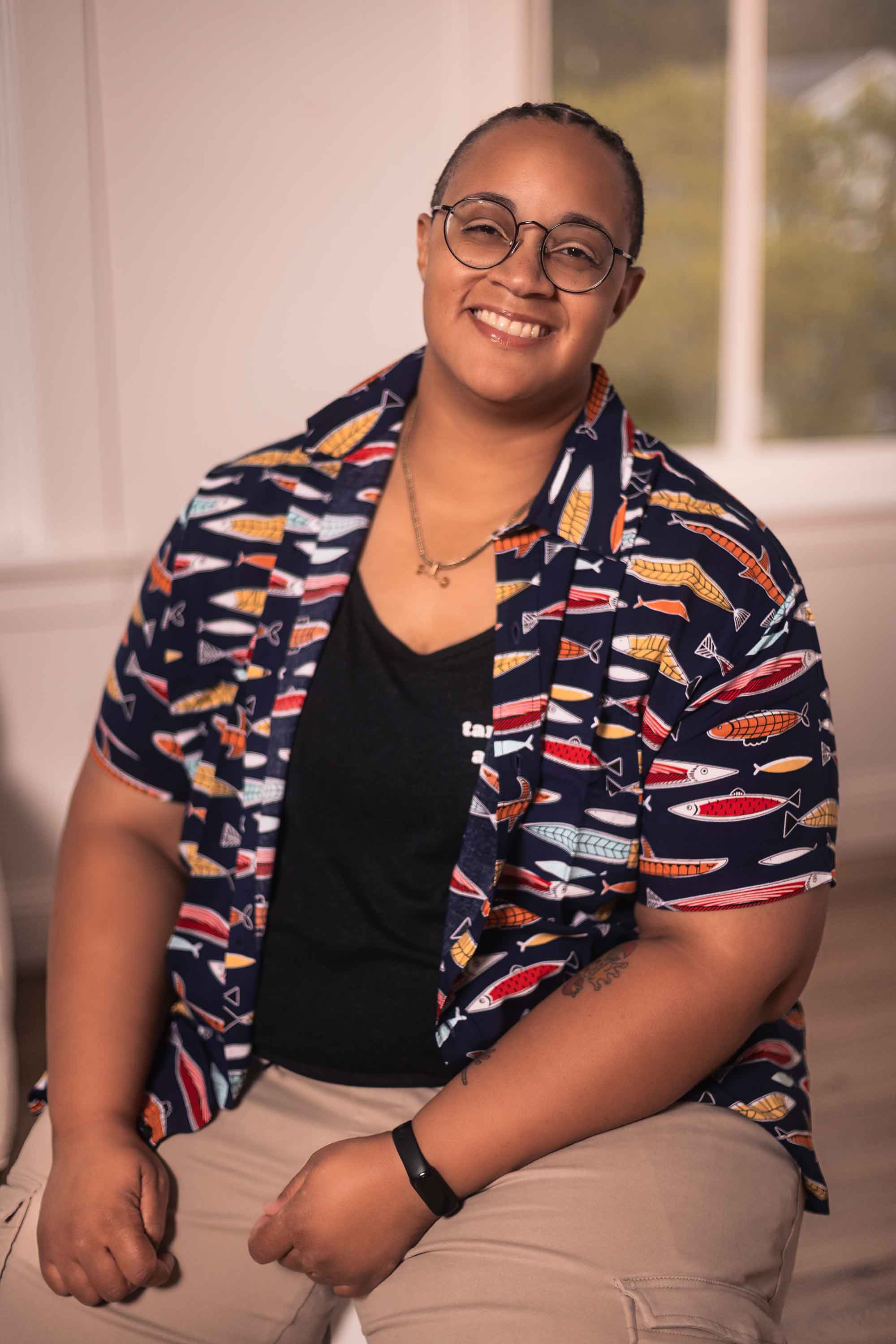 The Upstreamer | Short Sleeve Button Up – Androgynous Fox