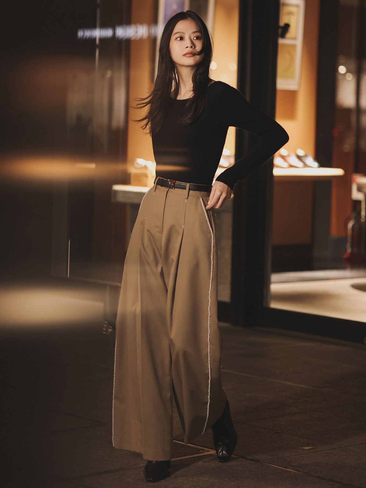 パールトリムパンツ