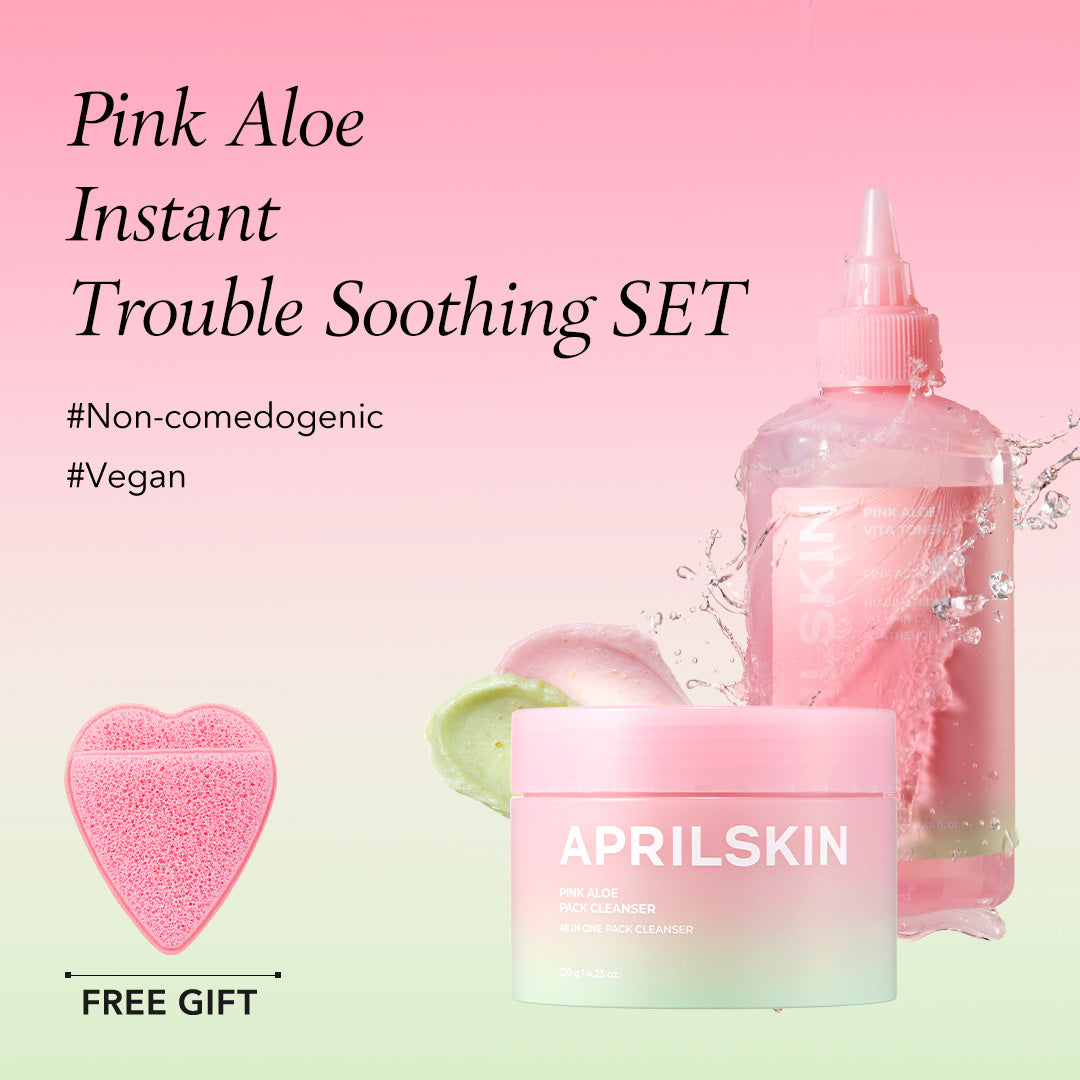 Pink Aloe Instant Trouble Soothing Duo – APRILSKIN US