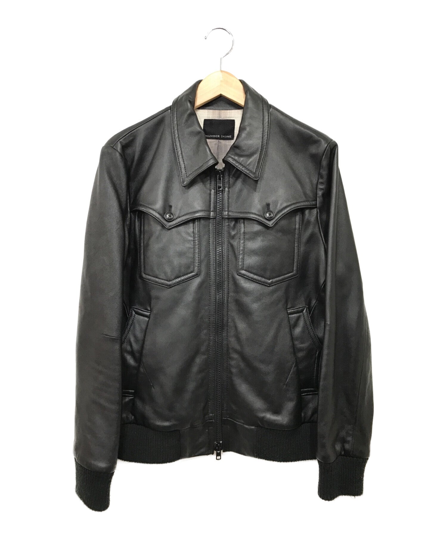 Pre-owned] NUMBER (N)INE Sheepskin Western Switched Leather Jacket