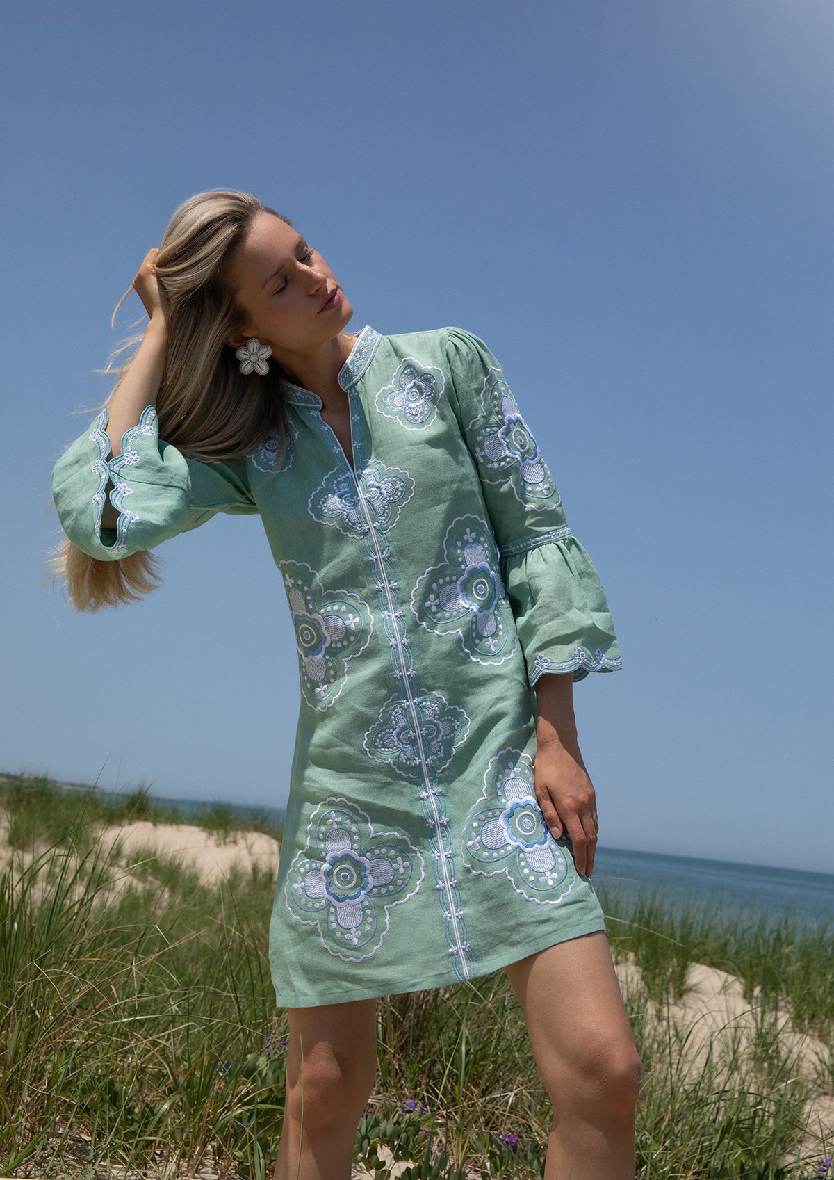ASHA by Ashley McCormick Mint Willow Mini Dress – Asha By ADM
