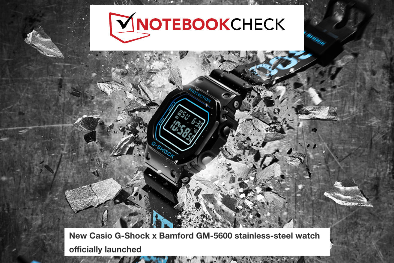 NotebookCheck: New Casio G-Shock x Bamford GM-5600 stainless-steel wat