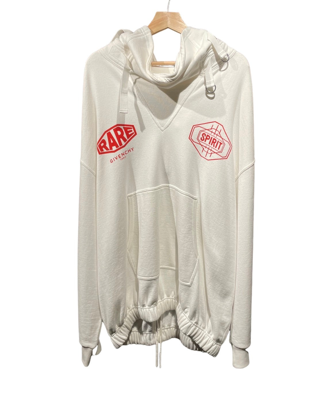 ジバンシィ オーバーサイズ パーカー 白