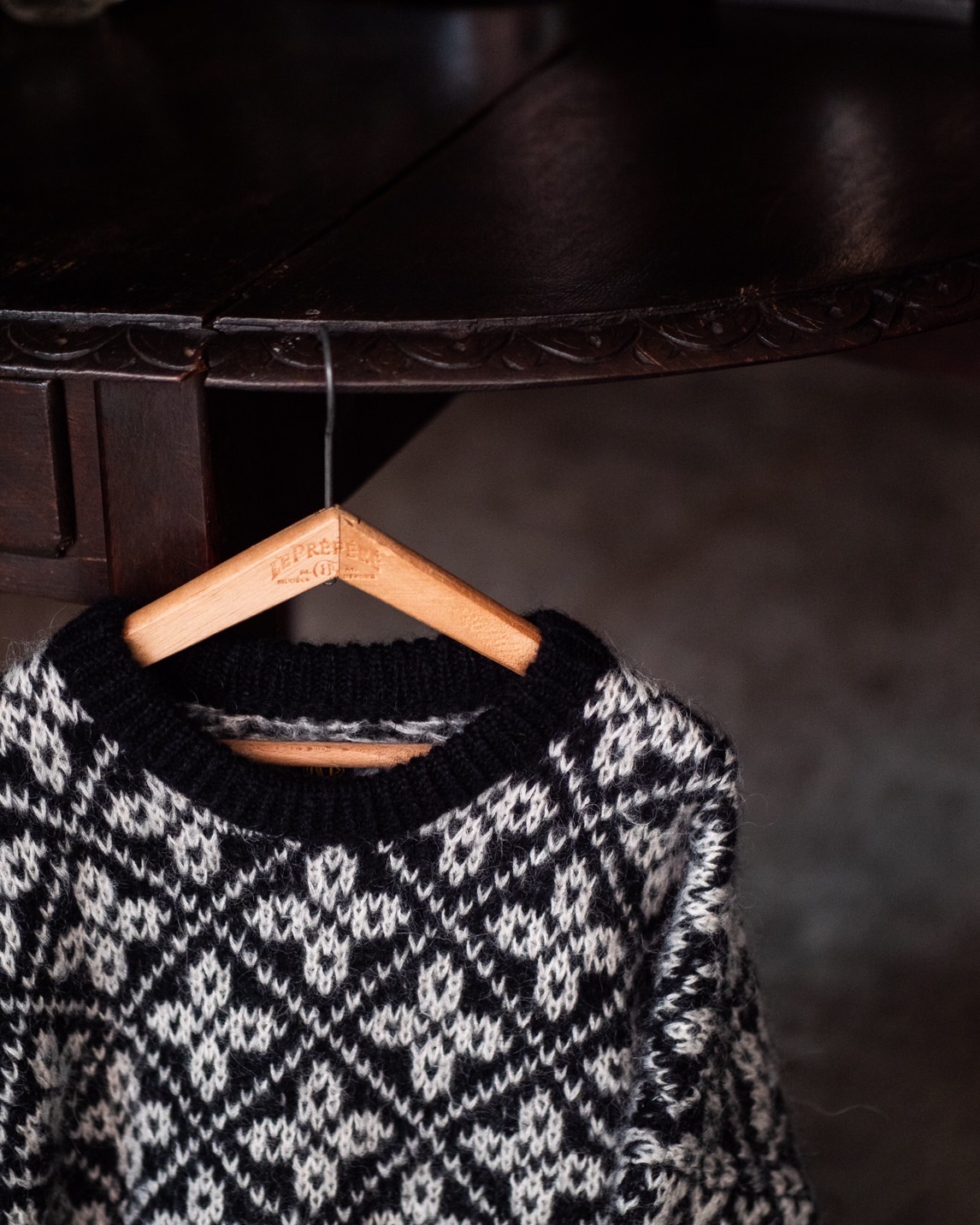 BATONER ⁡ モヘヤ ラトビアン クルーネックニット | Belluria