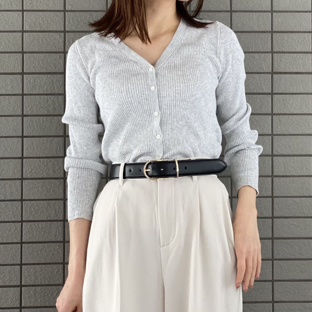 ベルト レディース メタルバックルベルト belllabell 牛革 35mm幅(rl