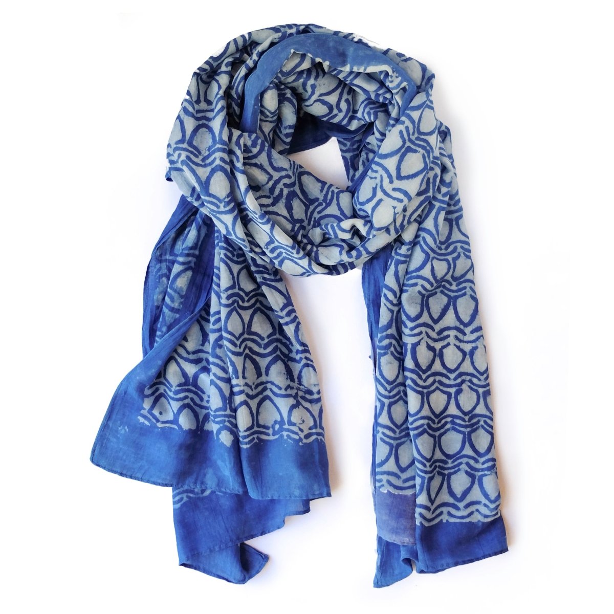 Jali Indigo Scarf by Ichcha