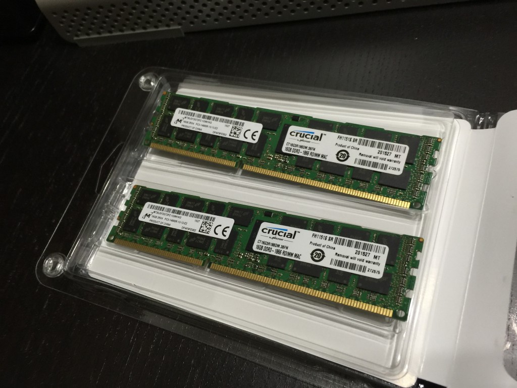 低予算でMac Pro(2013)のメモリを64GBにするならCrucialがオススメ