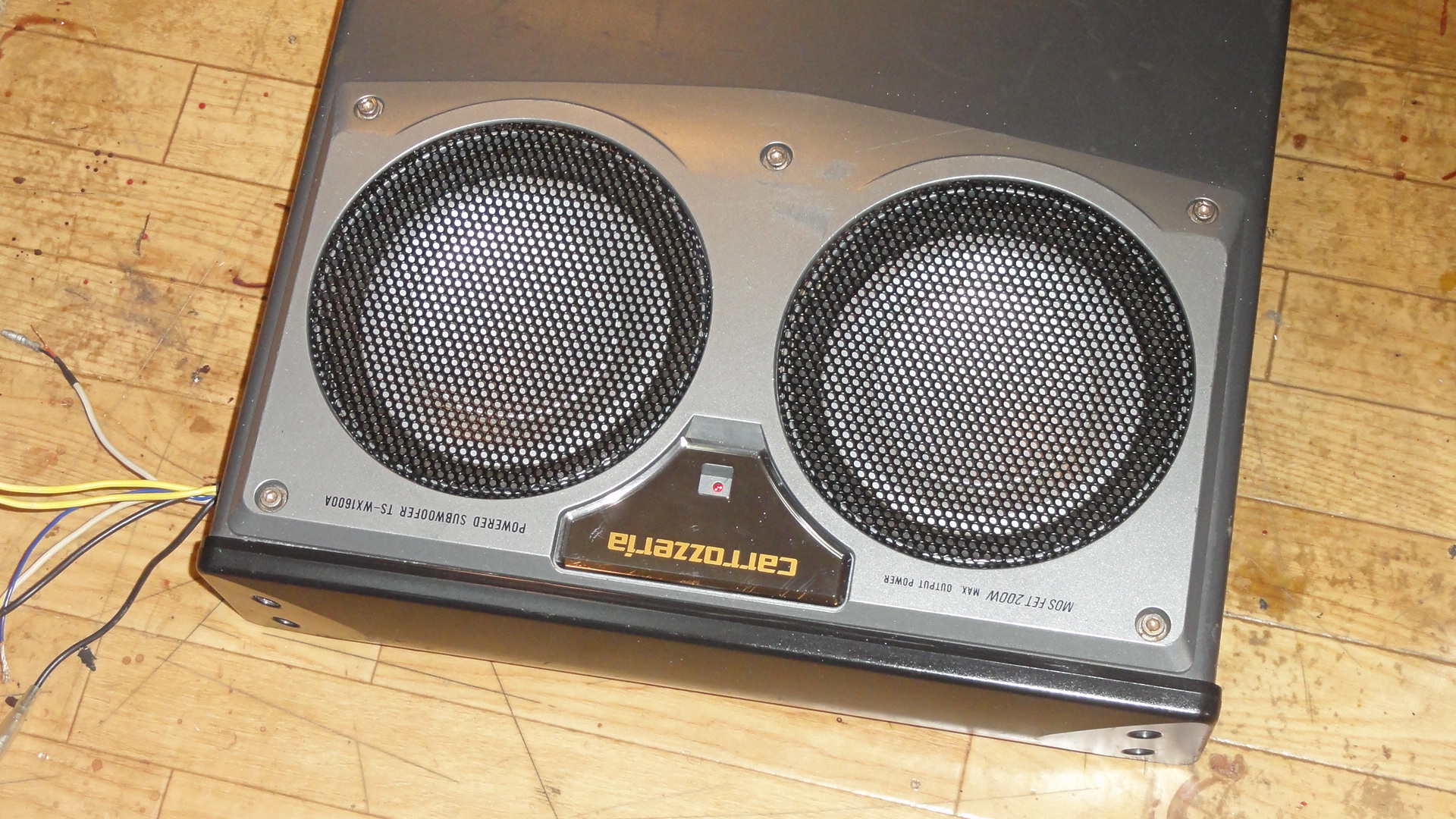 ジャンクは楽しい♪ カロッツェリア サブウーファー TS-WX1600A