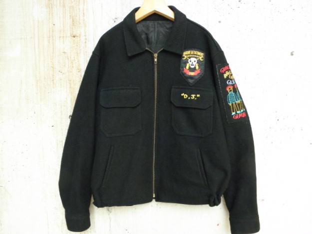 1980年代 U.S. NAVY ツアージャケット（スカルパッチ・刺繍