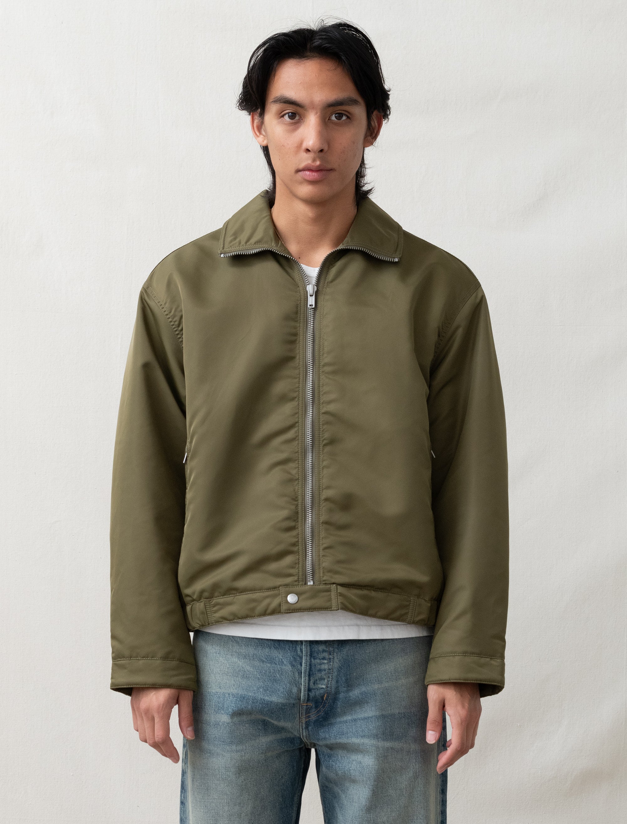 Stüssy Pile Lined Zip Jacket (Olive) – Bows and Arrows