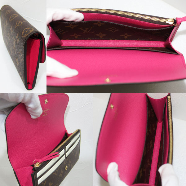 新品 ルイヴィトン モノグラム ポルトフォイユエミリー M41943 長財布