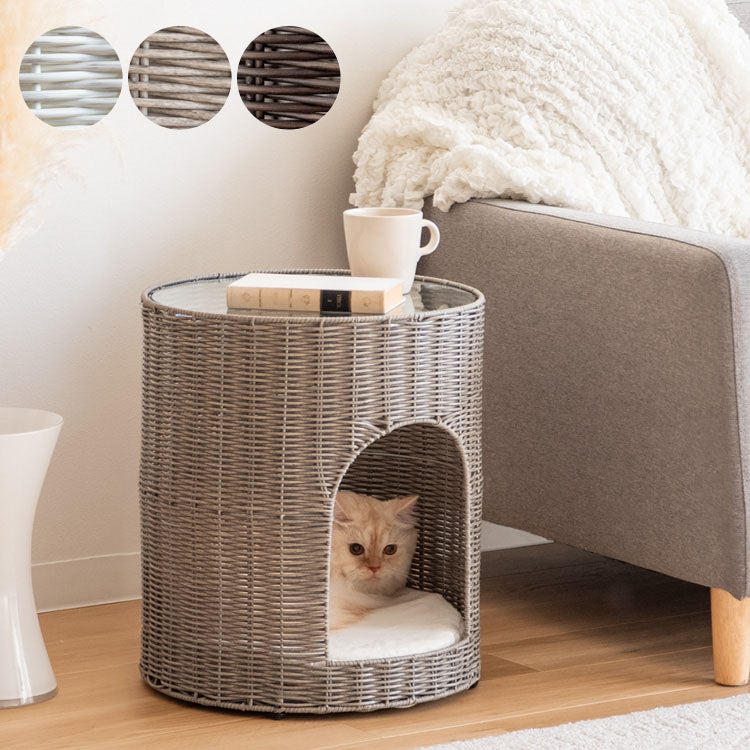 猫ちぐら キャットハウス ラタンキャットハウス ちぐらタイプ 猫
