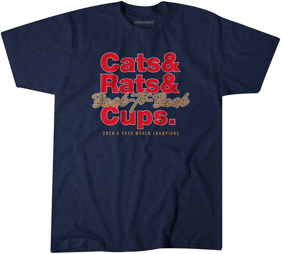 Cats & Rats & Back-to-Back Cups Shirt - Florida Hockey - BreakingT