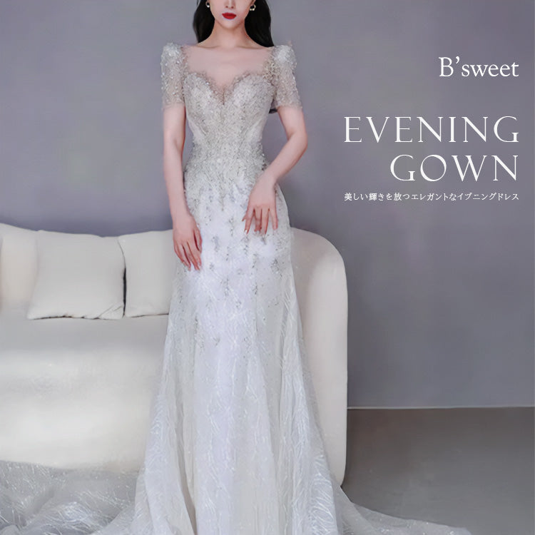 wd713yn】韓国風グリッターマーメイドドレス – ドレスショップ通販