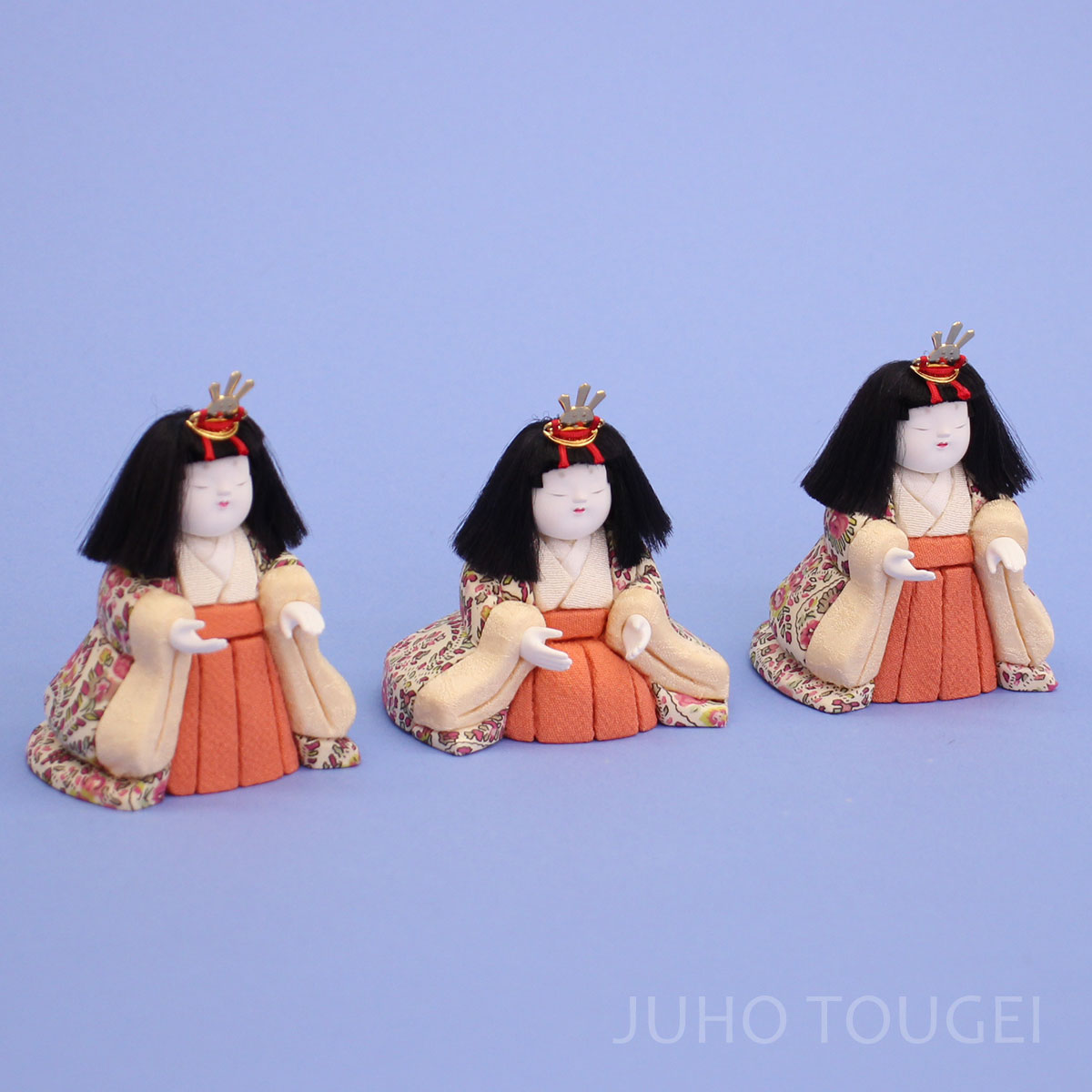 木目込み三人官女単品 このみ – 寿鳳人形の東芸