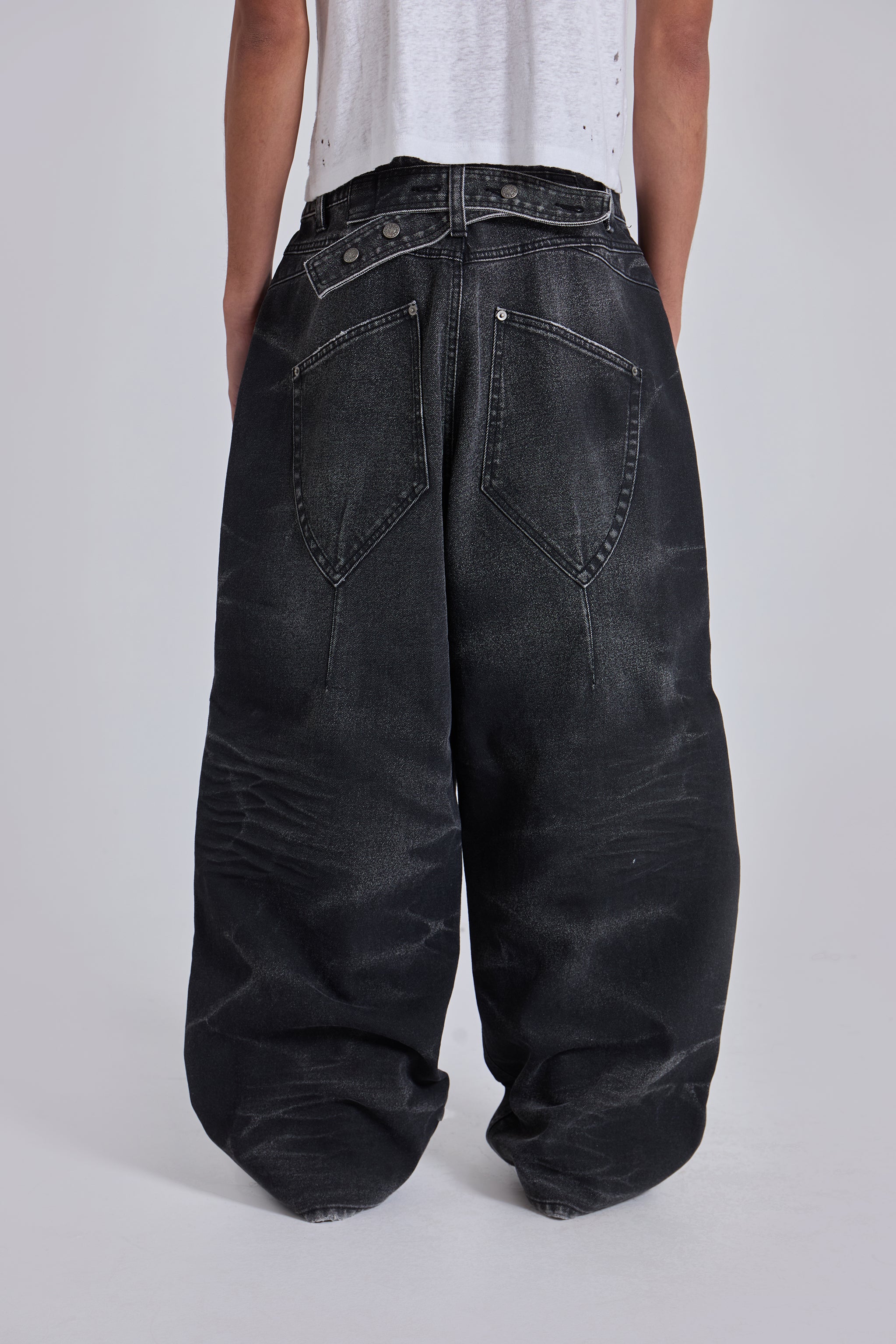 Black Cinch XL Colossus Jeans | Jaded London | Clothing