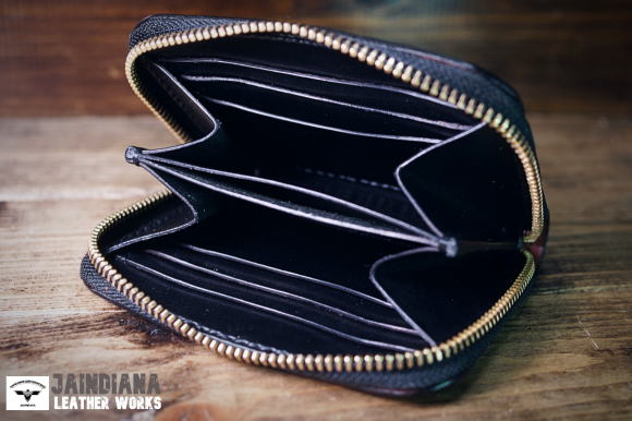 RFHW-VL ビンテージな本物・ラウンドファスナーハーフウォレット