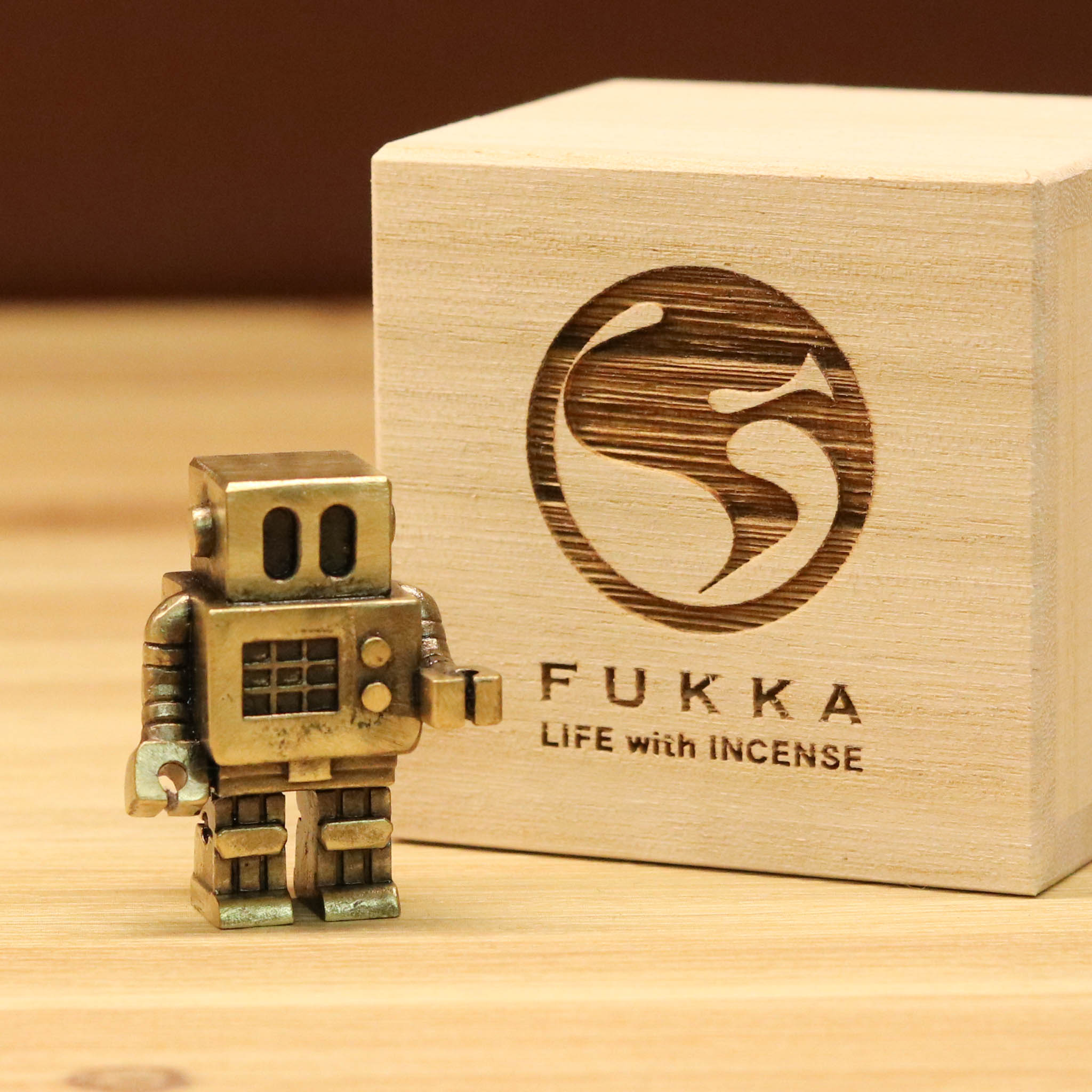 高岡銅器 香立 | 福香 ロボット 1号 | ゴールド | 中村製作所